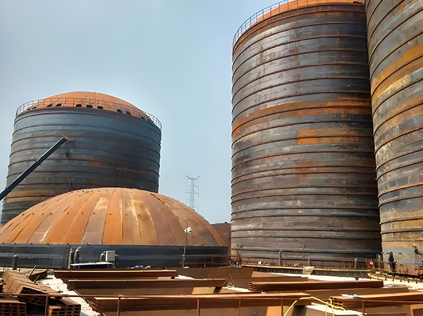 宝塔焦粉钢板仓